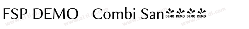 FSP DEMO   Combi San字体转换